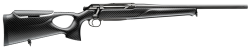 Sauer 80117130 505 Synchro XTC Full Size 270 Win Mag 3+1 22" Matte Blued Threaded Barrel, Matte Blued Saddle Mount Steel Receiver, Black Thumbhole w/Adj Comb Carbon Fiber Stock
