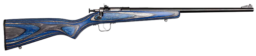 Crickett KSA2222 Youth  22 LR 1rd 16.12" Blued Barrel & Receiver, Fixed Front/Adjustable Rear Peep Sights, Blue Laminate Stock w/11.5" LOP, Rebounding Firing Pin Safety