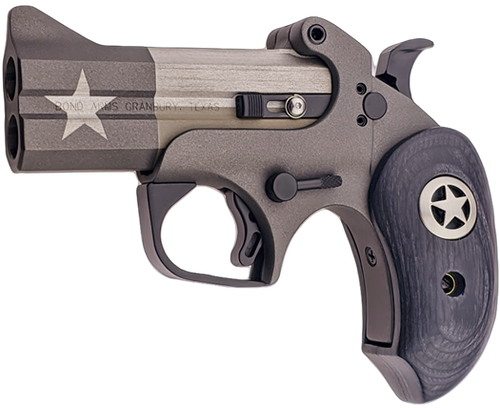 Bond Arms BATP 1836 Texas Independence 45 Colt (LC)/.410 2 Shot 3.50" Gray/Olive Cerakote w/Star Double Barrel, Steel Frame Black Ash w/Integrated Star Grips