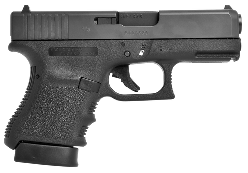 Glock UI3650201FGR G36 Gen3 Sub-Compact 45 ACP 6+1 3.78" Black Steel Barrel, Matte Black Serrated Slide, Black Polymer Frame w/Picatinny Rail, Black Textured Finger Grooved Polymer Grip, USA Made