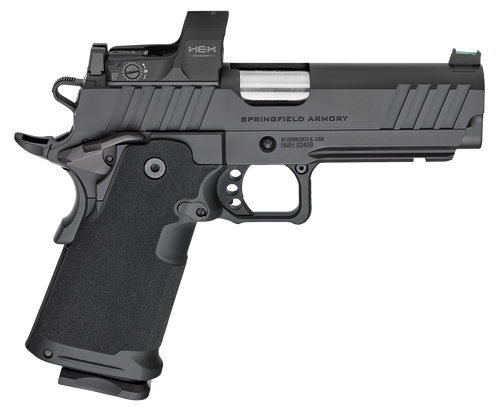 Springfield Armory PH9117AOSD Prodigy  9mm Luger 20+1/17+1 4.25" Bull Barrel, Black Cerakote Carbon Steel Frame w/Picatinny Acc. Rail, Black Cerakote Optics Ready Slide, Includes Hex Dragonfly Red Dot