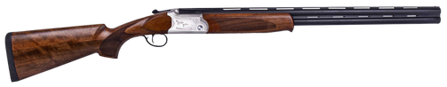 ATI ATIGKOF12SVE30 Cavalry SVE 12 Gauge 3" 2rd 30" Blued O/U Barrel, Silver Engraved Metal Finish, Oiled Turkish Walnut Stock, Ejector, 5 Chokes