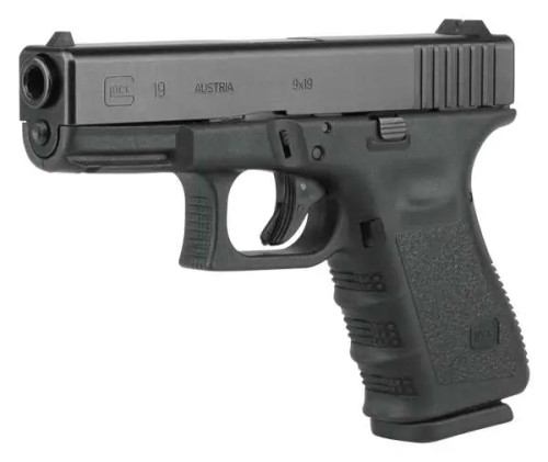 GLOCK 19 GEN 3 9MM PISTOL 4.01" FXD 5.5lb CA Comp 2-10RD MAGS