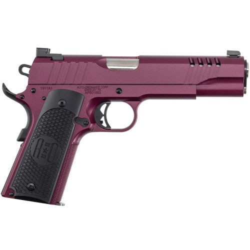 Auto-Ordnance 1911A1 Handgun 45 ACP 7rd Magazine 5" Barrel Cherry Night Sights Auto-Ordnance 1911A1 Handgun 45 ACP 7rd Magazine 5" Barrel Cherry Night Sights
