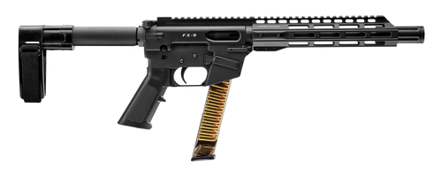FREEDOM ORDNANCE FX9P10SBM FX-9  9mm Luger 32+1 10", Black, M-LOK Handguard, SB Mini Brace, A2 Grip, 3" Faux Suppressor