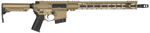 CMMG 28A670CCT Resolute MK4 22 ARC Black Nitride Threaded Barrel, Coyote Tan Cerakote Picatinny Rail Aluminum Receiver, M-LOK Handguard, Black Synthetic CMMG 6 Position RipStock, Black Polymer Grip
