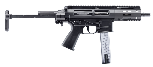 B&T Firearms 500003PDWTB SPC9  9mm Luger 30+1 4.50", Black, PDW Stock/Brace, Polymer Grip (OEM Mag)