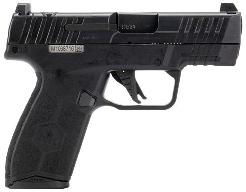 IWI US M9SLIM10 MASADA  Slim 9mm Luger 13+1 3.40" Black Button Rifled Steel Barrel/Black Optic Ready/Serrated Slide/Black Polymer Frame w/Picatinny Rail/ Black Polymer Grips/ Ambidextrous