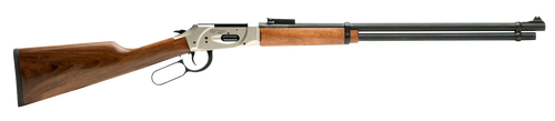 Gforce Arms GFLVR410NKL Saddlehorn  Full Size 410 Gauge Lever 2.50" 9+1 24" Black Steel Barrel, Nickel Aluminum Receiver, Fixed Turkish Walnut Wood Stock, Right Hand