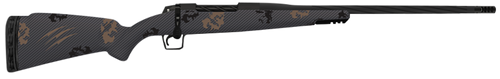Fierce Firearms TWROG300PRC22BT Twisted Rogue 300 PRC 22" Armour Lube Black Steel Threaded Barrel, Drilled & Tapped Steel Receiver, LR Negative Comb Trophy Camo Carbon Fiber Stock