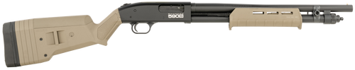 Mossberg 51608 590S  Compact 12 Gauge Pump 3" 9+1 18.50" Drilled & Tapped Receiver, Synthetic Stock