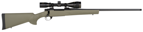 Howa HGP2300G M1500 Gamepro Gen2 300 Win Mag 3+1 24" Threaded Barrel, Blued Metal Finish, Green Fixed Hogue Pillar-Bedded Overmolded Stock, Includes GamePro 4-12x40mm Scope