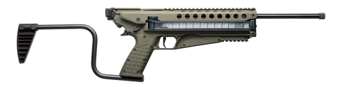 Kel-Tec R50GRN R50  5.7x28mm 50+1 16.10" Threaded Barrel, Green Receiver & Polymer Grip, Side-Folding Stock, Adjustable Sights, QD Sling Mount