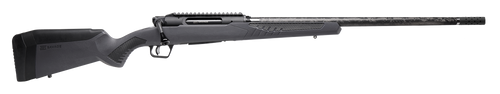 Savage Arms 57903 Impulse Mountain Hunter 300 PRC 3+1 24" Carbon Fiber Threaded Barrel, Black Aluminum Receiver w/Picatinny Rail, Gray AccuStock Synthetic Stock, Ambidextrous