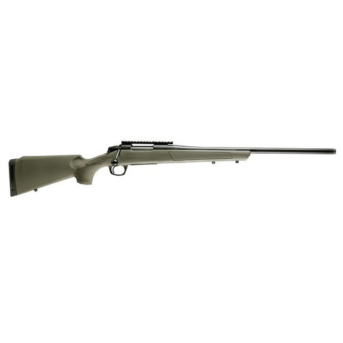 CVA Cascade Rifle 7mm Rem Mag 3rd Capacity 24" Threaded Cerakote Black Barrel OD Green Stock 0 MOA Pic Rail