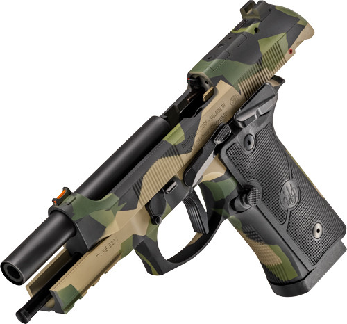 18RD SPLINTER CAMO 2 MAGSBERETTA 92XI SAO FS 9MM 4.7" 