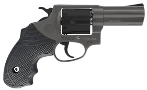 Rossi 2RP631CLOK RP63  Small Frame 357 Mag/38 Special +P 6rd 3" Tungsten Cerakote Stainless Steel Barrel, Matte Black Cylinder, Tungsten Cerakote Stainless Steel Frame, Black LOK Grip