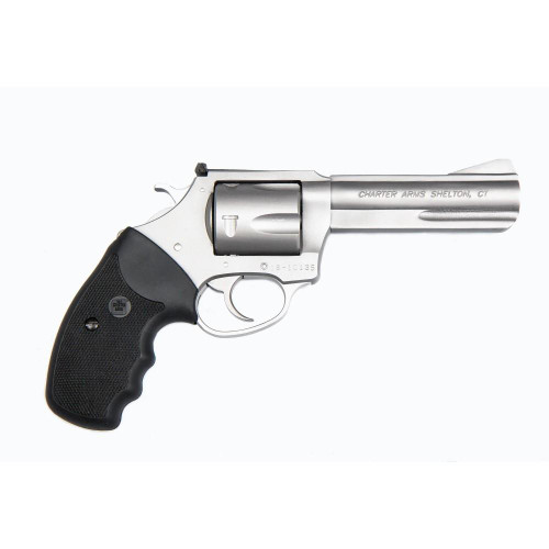 Charter Arms Carter Pit Bull Handgun .40 S&W 5rd Capacity 4.2" Barrel Silver with Black Grip