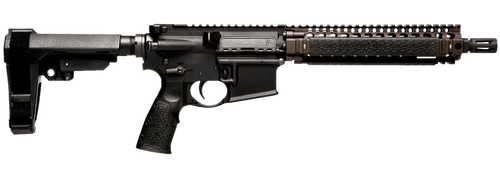 Daniel Defense 0208806030067 DDM4 MK18 No Magazine 10.30" Black Threaded Barrel, Black Hardcoat Anodize Aluminum Picatinny Rail Receiver, SB Tactical SBA3 Brace, Black Overmolded Grip, Ambidextrous