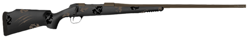 Fierce Firearms TWTROG7PRC22BT Twisted TI Rogue 7mm PRC 22" Black Cerakote Steel Threaded Barrel, Black Cerakote Drilled & Tapped Titanium Receiver, LR Negative Comb Trophy Camo Carbon Fiber Stock