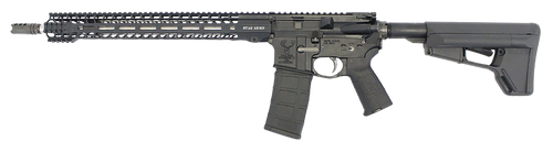 Stag Arms STAG15010611 Stag 15 3Gun Elite 5.56x45mm NATO 18" 30+1 Black Hard Coat Anodized Rec Black Adjustable Magpul SL-S Stock Black Magpul MOE Grip Left Hand