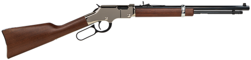 Henry H004SY Golden Boy Silver Youth 22 Long/22 LR/22 Short 16 LR/21 Short, 17" Blued Octagon Barrel, Nickel-Plated Steel Receiver, American Walnut