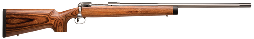 Savage Arms 01270 12 BVSS Full Size 22-250 Rem 4+1 26" Stainless Heavy Fluted Barrel, Matte Stainless Steel Receiver Drilled & Tapped ,Satin Brown Fixed Laminate Stock, Right Hand