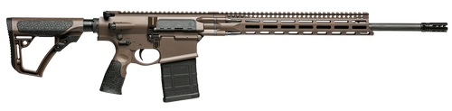 Daniel Defense 0216581690047 DD5 V5 Gen II 6.5 Creedmoor 20" 20+1 Mil-Spec Brown Cerakote 6 Position w/SoftTouch Overmolding Stock MLOK