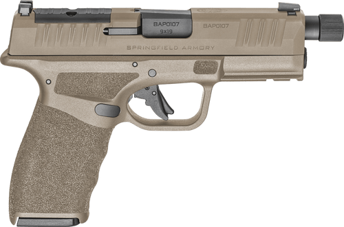 Springfield Armory HCP9449FTOSP Hellcat Pro OSP 9mm Luger 17+1/15+1, 4.40" Black Melonite Hammer Forged Threaded Barrel, Flat Dark Earth Cerakote Optic Ready/Serrated Steel Slide, Flat Dark Earth w/Bl