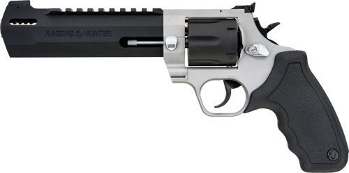 6 3/4" 6-SHOT TWO/TONE RUBBERTAURUS RAGING HUNTER 44MAG 