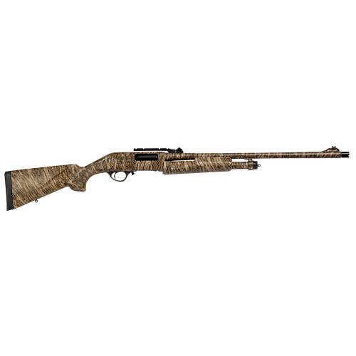 Escort HEFH1224TRBL Field Hunter Turkey Full Size 12 Gauge Pump 3" 4+1 24" Mossy Oak Bottomland Steel Barrel, Grooved Aluminum Receiver, Fixed Mossy Oak Bottomland Synthetic Stock, Right Hand