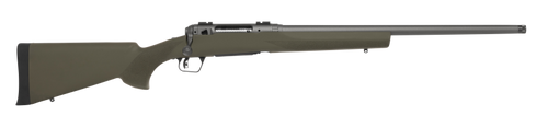 Savage Arms 58041 110 Trail Hunter 7mm Rem Mag 3+1 24" Threaded/Medium Heavy Profile, Tungsten Gray Cerakote Barrel/Rec, OD Green Hogue Overmold Stock, Adj. AccuTrigger, Weaver Base