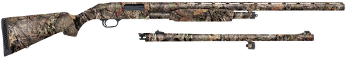 Mossberg 52282 500 Combo 12 Gauge 3" 5+1 Overall Mossy Oak Break-Up Country 28" Vent Rib/24" Slugster Barrels, Steel Receiver, Dual Extractors, Fixed Synthetic Stock, Includes Accu-Set Choke