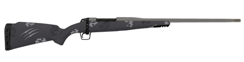 Fierce Firearms TWROG308WIN18GP Twisted Rogue 308 Win 18" Tungsten Cerakote Steel Threaded Barrel, Drilled & Tapped Steel Receiver, LR Negative Comb Phantom Camo Carbon Fiber Stock