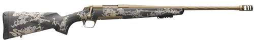 Browning 035582298 X-Bolt Mountain Pro Burnt Bronze SPR 7mm PRC 4+1 20" Fluted, Burnt Bronze Cerakote Barrel/Rec, Carbon Fiber Stock With Accent Graphics, Recoil Hawg Muzzle Brake