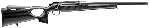Sauer 80117114 505 Synchro XTC Full Size 222 Rem 3+1 20" Matte Blued Threaded Barrel, Matte Blued Saddle Mount Steel Receiver, Black Thumbhole w/Adj Comb Carbon Fiber Stock