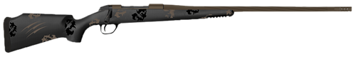 Fierce Firearms TWTROG300WIN22BT Twisted TI Rogue 300 Win 22" Black Cerakote Steel Threaded Barrel, Black Cerakote Drilled & Tapped Titanium Receiver, LR Negative Comb Trophy Camo Carbon Fiber Stock