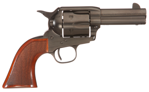 Taylors & Company 550884DE Runnin Iron Black Rock 45 Colt (LC) Caliber with 3.50" Barrel, 6rd Capacity Cylinder, Overall Black Nitride Finish Steel, Checkered Walnut Grip & Overall Taylor Polish