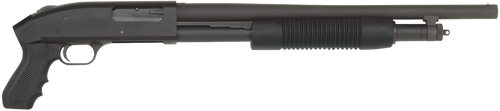 Mossberg 51340 500 JIC Cruiser 12 Gauge Pump 3" 5+1 18.50" Matte Blued Steel Barrel, Matte Blued Stainless Steel Receiver, Black Fixed w/Pistol Grip Synthetic Stock, Survival Kit In A Can
