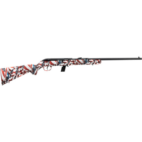 Savage 64 F Rifle 22 LR 21 in. Red White Blue RH