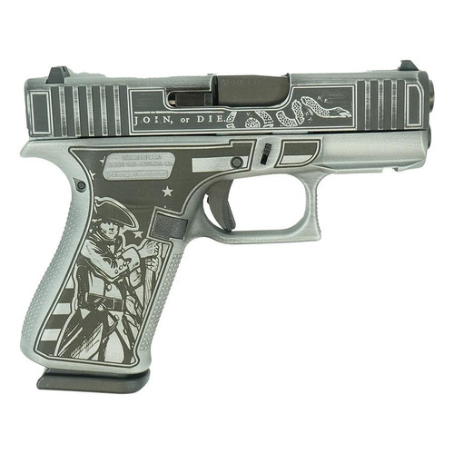 Glock 43x  "Liberty or Death" Subcompact Handgun 9mm Luger 10rd Magazines (2) 3.4" Barrel Accessory Rail USA Made