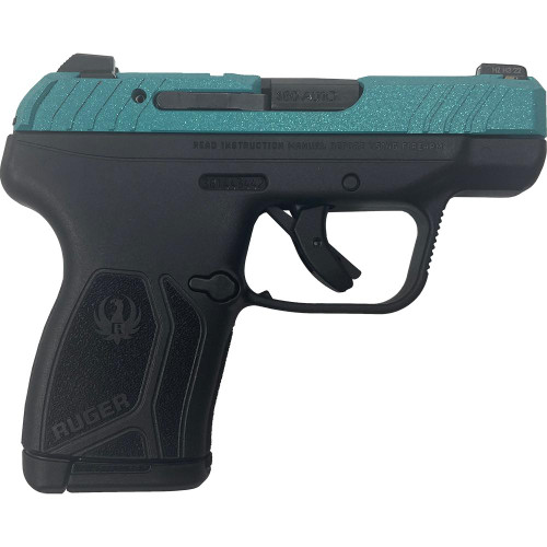 Ruger LCP 380 Max CSSI Exclusive Robin's Egg Blue Glitter Handgun .380 Auto 10rd Magazine 2.75" Barrel Ruger LCP 380 Max CSSI Exclusive Robin's Egg Blue Glitter Handgun .380 Auto 10rd Magazine 2.75" Barrel