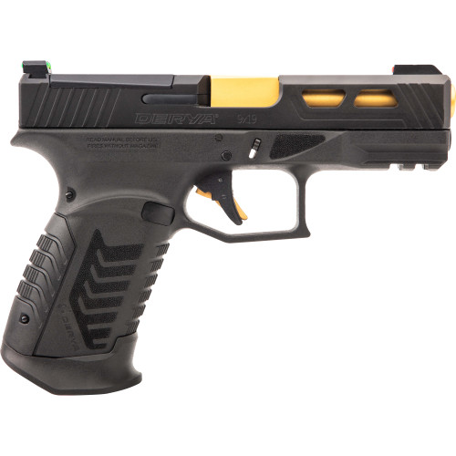 DERYA DY9 9MM 3.86" 15RD BLK/GOLD