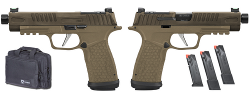 SIG SAUER P365 FUSE TACTICAL 9MM 4.3" THREADED BBL, TWO TONE TAN O.R. 1-17RD, 2-21RD