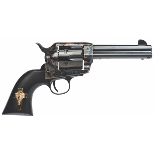 Cimarron Holy Smoker Revolver 45 Long Colt 4.75in. Case Hardened  6 Shot