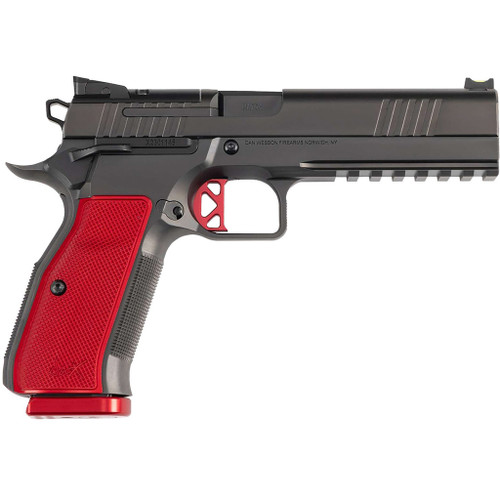Dan Wesson DWX Optic Ready Pistol 9mm 4.95 in. Black/Red Grips 19+1 rd.