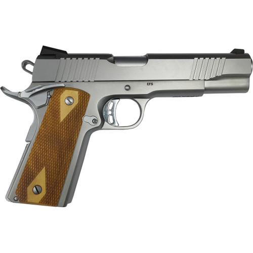 Rock Island Rock Standard FS 1911 Pistol 10mm 5 in. Stainless Steel Wood Grip 8 rd.