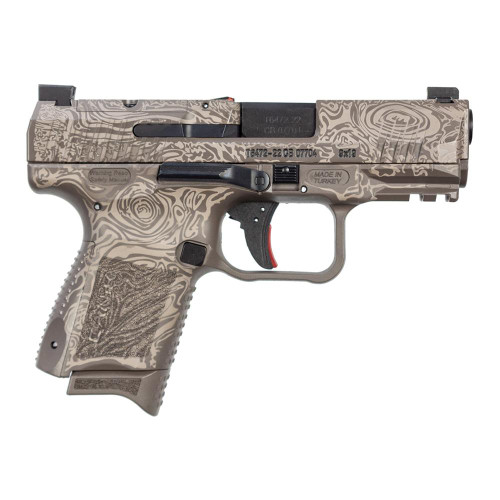 Century Arms Canik TP9 Elite SC 9mm Luger 12rd Magazine 3.5" Barrel Damascus Brown Full Kit - BLEMISHED