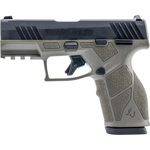 Taurus GX2 Pistol 9mm 3.38 in. OD Green Frame/Black Slide 10 rd.