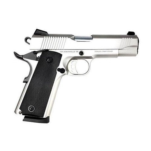 SDS Imports Tisas 1911 Carry SS45 Handgun .45 ACP 8rd Magazine 4.25" Barrel Stainless Steel